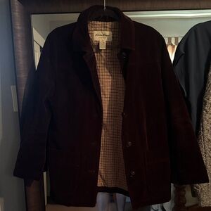 Eddie Bauer Men's Dark Brown Corduroy Jacket